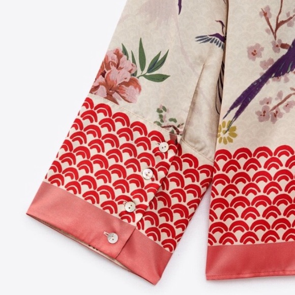 LAST NWT ZARA PRINT SHIRT - Picture 11 of 14